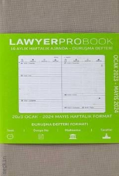 Lawyer Probook Cep Boy Ajanda (16 Aylık) Bej Haftalık Avukat Ajandası (8.5*15.5) Lawyer Ajanda 