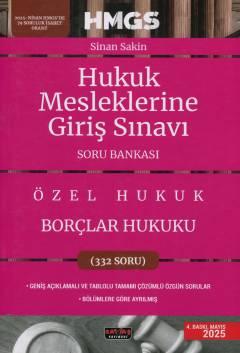 HMGS Özel Hukuk Borçlar Hukuku Soru Bankası Sinan Sakin