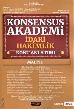 Konsensus Akademi İdari Hakimlik (Maliye) Konu Anlatımı Modül 9 Prof. Dr. Ahmet Nohutçu  - Kitap