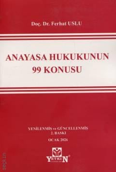 Anayasa Hukukunun 99 Konusu