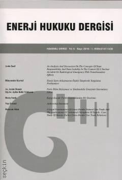 Enerji Hukuku Dergisi Sayı:1 – 2016