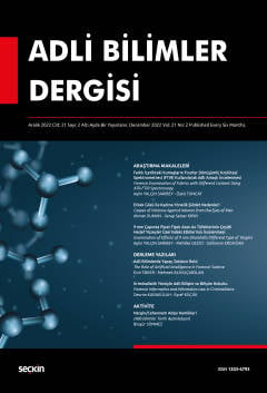 Adli Bilimler Dergisi – Cilt:21 Sayı:2 Aralık 2022 Prof. Dr. İ. Hamit Hancı 