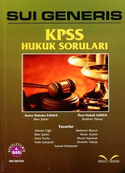 KPSS Hukuk Soruları İlker Şahin, İbrahim Yakup