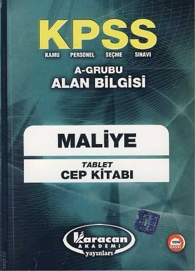 KPSS Maliye Tablet Cep Kitabı Yazar Belirtilmemiş  - Kitap