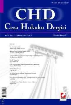 Ceza Hukuku Dergisi – 2019 Yılı Abonelik (3 Sayı) Prof. Dr. Veli Özer Özbek 