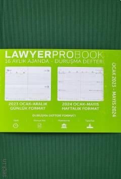 Lawyer Probook Büyük Boy Ajanda (16 Aylık) Yeşil 2023
 Lawyer Ajanda