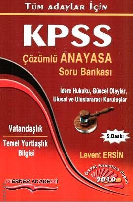 KPSS Çözümlü Anayasa Soru Bankası Levent Ersin  - Kitap