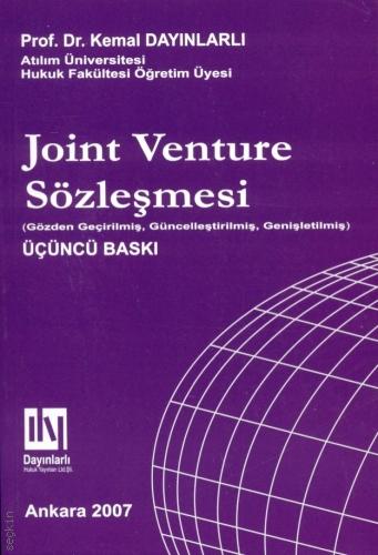 Joint Venture Sözleşmesi Prof. Dr. Kemal Dayınlarlı  - Kitap