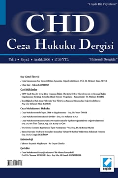 Ceza Hukuku Dergisi Sayı:2 Aralık 2006 Veli Özer Özbek