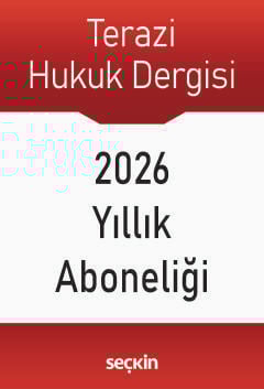 Terazi Aylık Hukuk Dergisi – 2026 Yılı Abonelik Av. Mutlu Dinç 