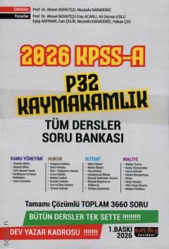 KPSS A Grubu P32 Kaymakamlık Tüm Dersler Soru Bankası Seti Kamu Yönetimi – Hukuk – İktisat – Maliye Mustafa Karadeniz, Prof. Dr. Ahmet Nohutçu  - Kitap