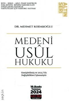 Medeni Usul Hukuku Mehmet Kodakoğlu