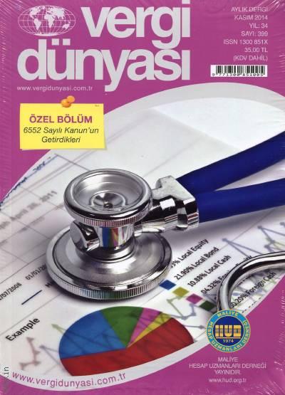 Vergi Dünyası Dergisi Kasım 2014 Mustafa Bedel