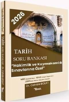 Tarih Soru Bankası ''Hakimlik ve Kaymakamlık Sınavlarına Özel" Dr. Cahide Bolat  - Kitap