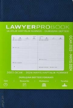 Lawyer Probook Cep Boy Ajanda (16 Aylık) Lacivert Haftalık Avukat Ajandası (8.5*15.5) Lawyer Ajanda 