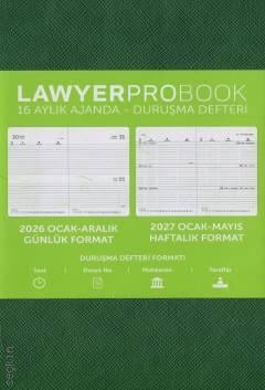 Lawyer Probook Küçük Boy Ajanda (16 Aylık) Koyu Yeşil 2026
