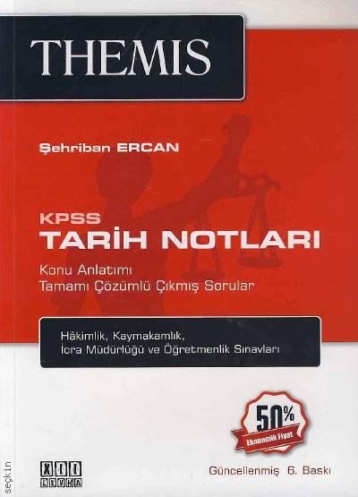 THEMIS KPSS Tarih Notları Şehriban Ercan  - Kitap