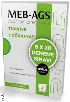 MEB – AGS Türkiye Coğrafyası 8 x 20 Deneme Turan Güldaş  - Kitap