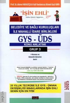 GYS-ÜDS Belediye ve Bağlı Kuruluşları Mahalli İdare Birlikleri Personeli Grup 3 Konu Anlatımı 
