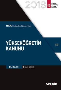 Yükseköğretim Kanunu Seçkin Yayıncılık