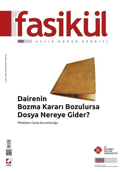Fasikül Aylık Hukuk Dergisi Sayı:26 Ocak 2012 Bahri Öztürk