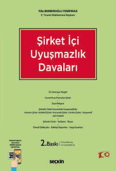 Şirket İçi Uyuşmazlık Davaları Filiz Berberoğlu Yenipınar  - Kitap