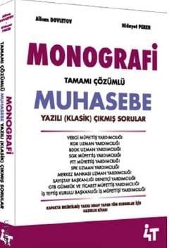 Monografi –  Muhasebe Tamamı ÇözümlüYazılı Çıkmış Sorular Alican Dovletov, Hidayet Peker  - Kitap