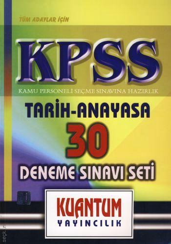 KPSS Tarih – Anayasa (30 Deneme Sınavı Seti) Yazar Belirtilmemiş  - Kitap