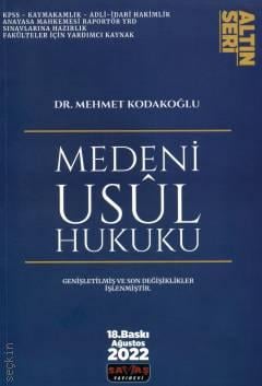 Altın Seri Medeni Usul Hukuku Dr. Mehmet Kodakoğlu  - Kitap