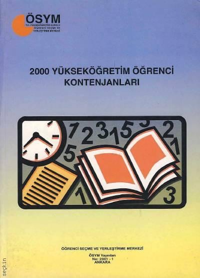 2000 Yükseköğretim Öğrenci Kontenjanları Yazar Belirtilmemiş