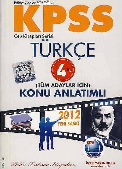 Cep Kitapları Serisi  KPSS Türkçe Konu Anlatımlı Çağlar Bozoğlu  - Kitap