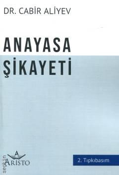 Anayasa Şikayeti Cabir Aliyev  - Kitap