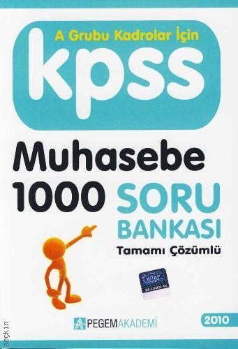 KPSS Muhasebe 1000 Soru Bankası Yazar Belirtilmemiş  - Kitap