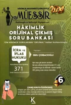 Müessir – Hâkimlik  İcra ve İflas Hukuku Orijinal Çıkmış Soru Bankası Ebru Çorbacıoğlu