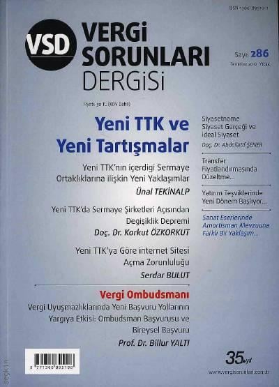 Vergi Sorunları Dergisi Sayı:286 Temmuz 2012 Aysel Duman