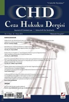 Ceza Hukuku Dergisi Sayı:30 – Nisan 2016 Prof. Dr. Veli Özer Özbek 