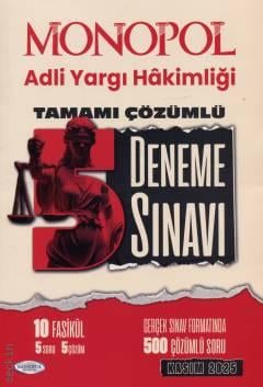 Adli Yargı Hakimliği Tamamı Çözümlü 5 Deneme Sınavı