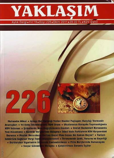 Yaklaşım Dergisi Sayı:226 Ekim 2011 Prof. Dr. Şükrü Kızılot 