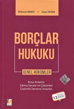 Borçlar Hukuku Genel Hükümler Mehmet Remzi, Sezer Aydın  - Kitap
