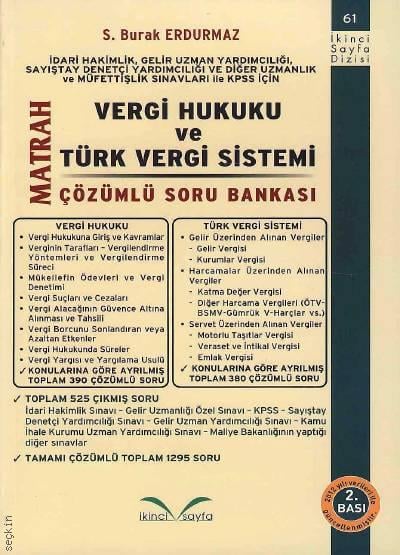 Matrah Vergi Hukuku ve Türk Vergi Sistemi  S. Burak Erdurmaz