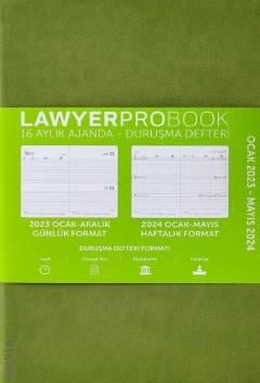 Lawyer  Probook Büyük Boy Ajanda (16 Aylık) Açık Yeşil 2023 Lawyer Ajanda