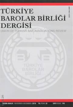 Türkiye Barolar Birliği Dergisi – Sayı:145 Özlem Bilgilioğlu 