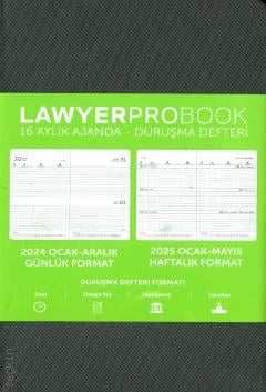 Lawyer Probook Küçük Boy Ajanda (16 Aylık) K. Gri