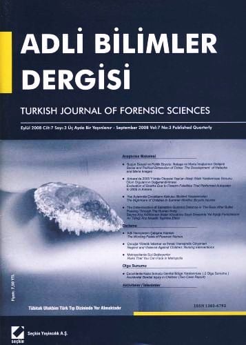 Adli Bilimler Dergisi – Cilt:7 Sayı:3 Eylül 2008 Prof. Dr. İ. Hamit Hancı 