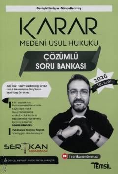 Karar – Medeni Usul Hukuku Çözümlü Soru Bankası Sertkan Erdurmaz  - Kitap