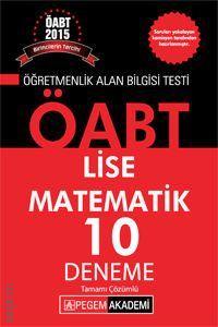 KPSS ÖABT Lise Matematik 10 Deneme Tamamı Çözümlü Komisyon  - Kitap