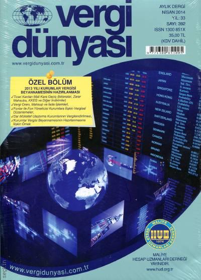 Vergi Dünyası Dergisi Nisan 2014 Mustafa Bedel