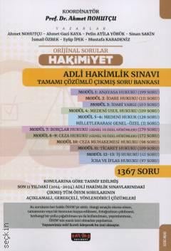 HAKİMİYET Adli Hakimlik Sınavı Çıkmış Soru Bankası Seti Ahmet Nohutçu