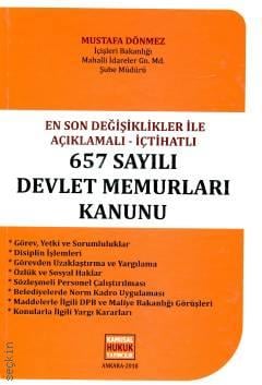 657 sayılı Devlet Memurları Kanunu Mustafa Dönmez  - Kitap