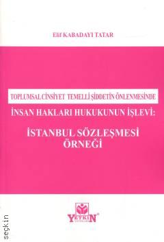 Toplumsal Cinsiyet Temelli Şiddetin Önlenmesinde İnsan Hakları Hukukunun İşlevi İstanbul Sözleşmesi Örneği Elif Kabadayı Tatar  - Kitap